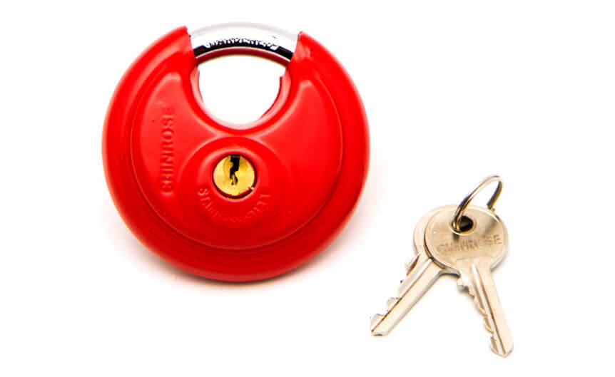 thumbnail image 2 of Biaungdo Round Disc Padlock, Heavy Duty Disc Locks Stainless Steel 2 of 13